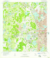 Orlando West 1956 topographic map thumbnail