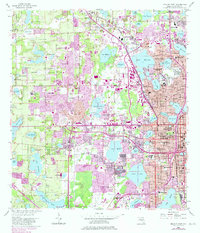 Orlando West 1956 topographic map thumbnail