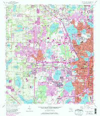 Orlando West 1956 topographic map thumbnail