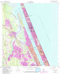 Ormond Beach 1956 topographic map thumbnail