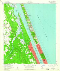 Ormond Beach 1956 topographic map thumbnail