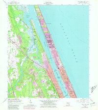 Ormond Beach 1956 topographic map thumbnail