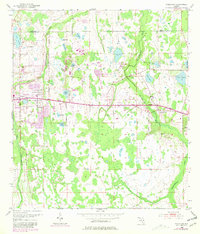 Oviedo SW 1953 topographic map thumbnail