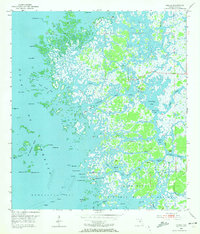Ozello 1954 topographic map preview
