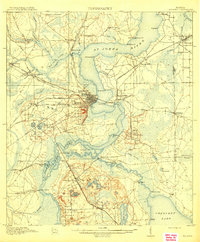 Palatka 1915 topographic map thumbnail