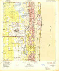 Palm Beach 1950 topographic map thumbnail