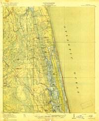 Palm Valley 1918 topographic map thumbnail
