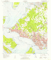 Panama City 1956 topographic map thumbnail