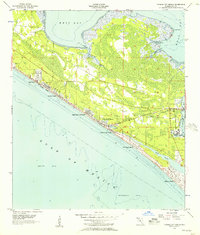 Panama City Beach 1955 topographic map thumbnail