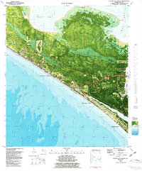 Panama City Beach 1982 topographic map thumbnail
