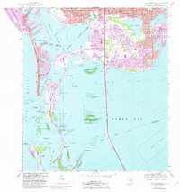 Pass-A-Grille Beach 1956 topographic map thumbnail