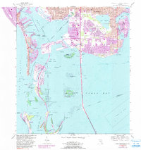 Pass-A-Grille Beach 1956 topographic map thumbnail