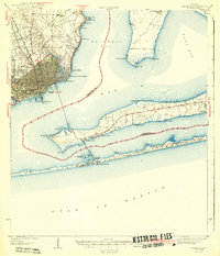 Pensacola 1942 topographic map preview