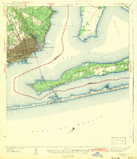 Pensacola 1942 topographic map thumbnail