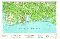 Pensacola 1957 topographic map preview