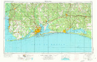 Pensacola 1957 topographic map preview