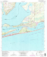 Perdido Bay 1970 topographic map thumbnail