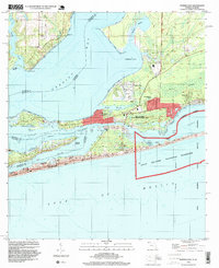 Perdido Bay 1994 topographic map thumbnail