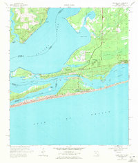 Perdido Bay 1970 topographic map thumbnail