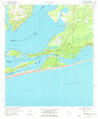 Perdido Bay 1970 topographic map thumbnail