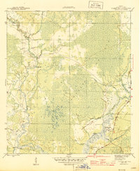 Pickett Bay 1945 topographic map thumbnail