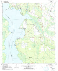 Picolata 1991 topographic map thumbnail