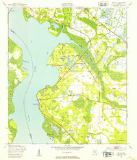 Picolata 1949 topographic map thumbnail