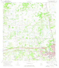 Plant City West 1975 topographic map thumbnail