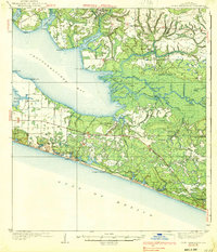 Point Washington 1939 topographic map thumbnail
