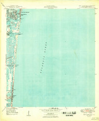 Port Everglades 1949 topographic map thumbnail