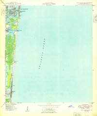 Port Everglades 1949 topographic map thumbnail