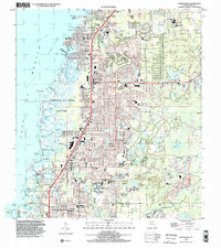 Port Richey 1998 topographic map thumbnail