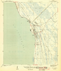 Port St. Joe 1943 topographic map thumbnail