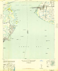 Port Tampa 1947 topographic map thumbnail
