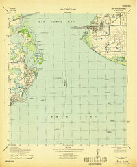 Port Tampa 1943 topographic map thumbnail