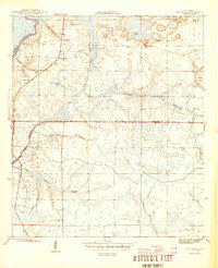 Red Head 1945 topographic map preview