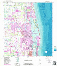 Riviera Beach 1946 topographic map thumbnail