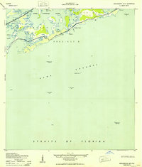 Saddlebunch Keys 1943 topographic map thumbnail