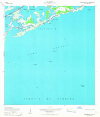 Saddlebunch Keys 1968 topographic map thumbnail