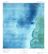 Shark River Island 1972 topographic map thumbnail