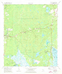 Sopchoppy 1972 topographic map thumbnail