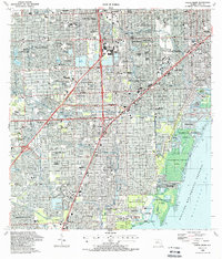 South Miami 1988 topographic map thumbnail