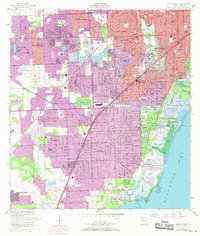 South Miami 1956 topographic map thumbnail