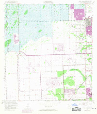 South Miami NW 1955 topographic map thumbnail