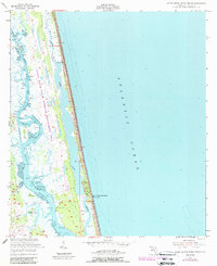 South Ponte Vedra Beach 1952 topographic map thumbnail