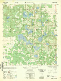 Spring Lake 1954 topographic map preview