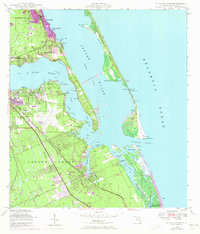 St Lucie Inlet 1948 topographic map thumbnail