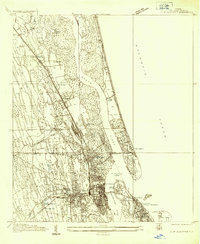 St. Augustine 1937 topographic map thumbnail