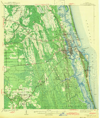 St. Augustine 1943 topographic map thumbnail