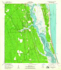 St. Augustine Beach 1956 topographic map thumbnail
